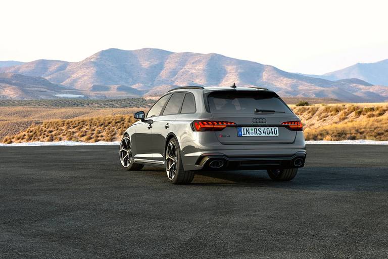 Audi RS 4 Competition Plus (2023) static, rear view