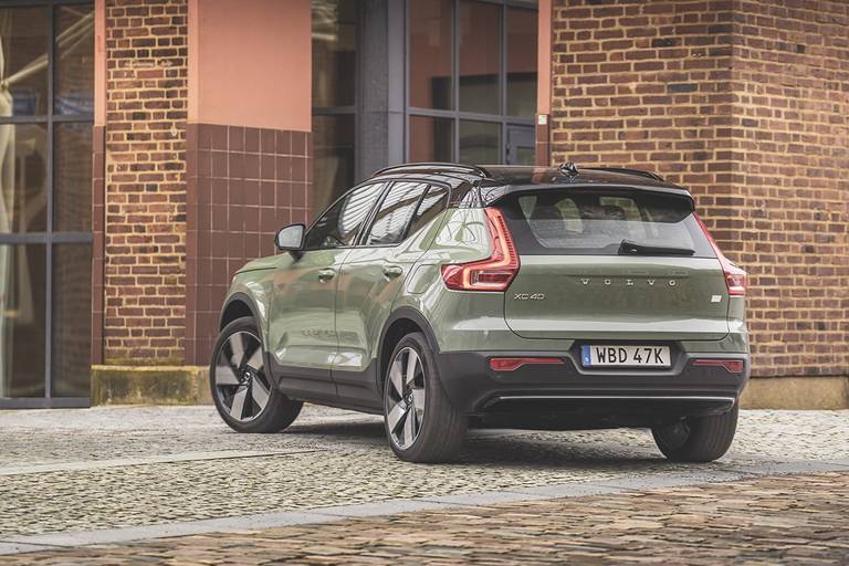Volvo XC40 Recharge (2023) static, rear view