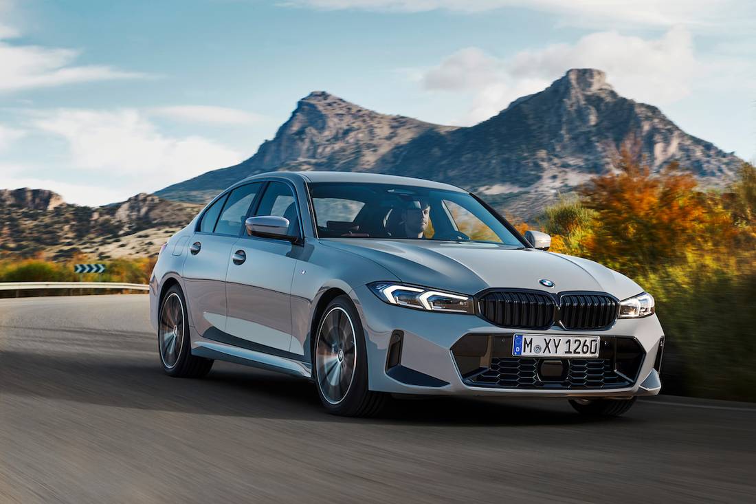 BMW 3 Reeks facelift (2022) rijdend, vooraanzicht