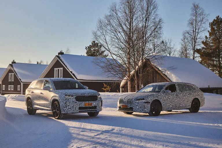 Skoda Superb & Kodiaq (2023) static, front view