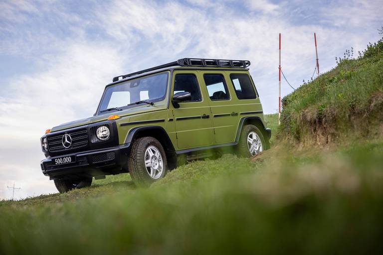 Mercedes G-Class 500,000 (2023) static, front view