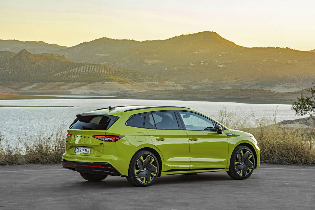 Skoda Enyaq RS iV (2022) statisch, achteraanzicht