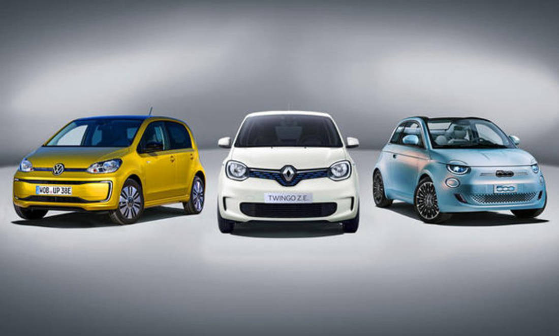 Elektrische auto vergelijken: Fiat 500e, Renault Twingo ZE en VW e-Up