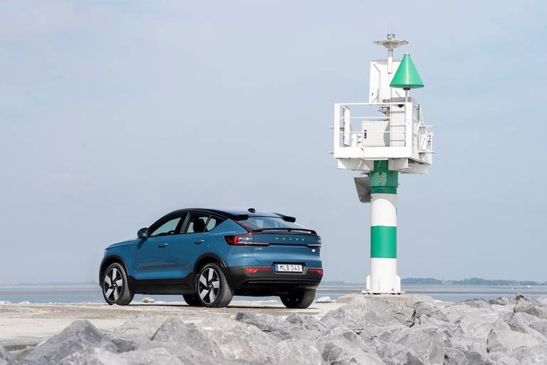 Volvo C40 Recharge Twin (2022) statisch, achteraanzicht