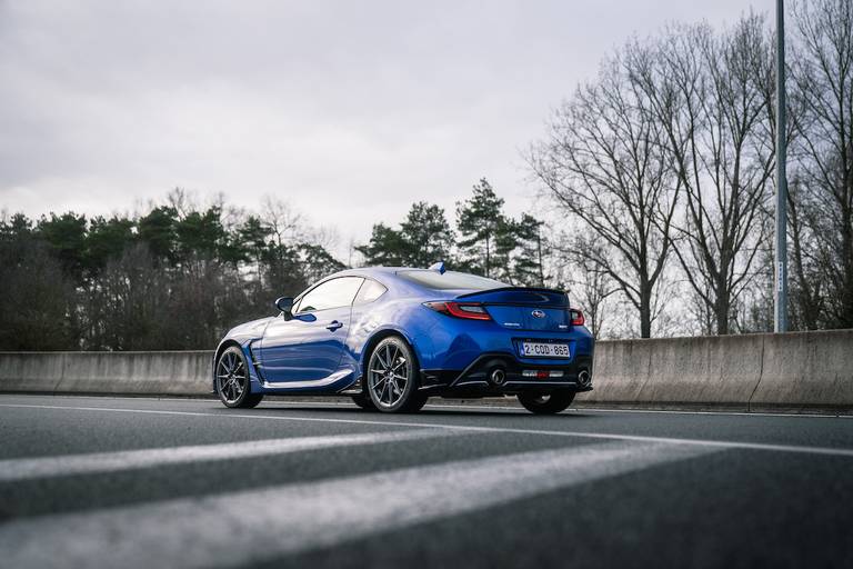 Subaru BRZ (2023) static, rear view