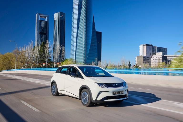 BYD Dolphin (2023) dynamic, front view