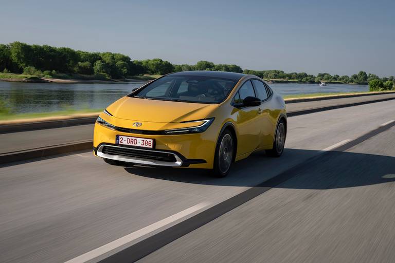 Toyota Prius (2023) dynamic, front view