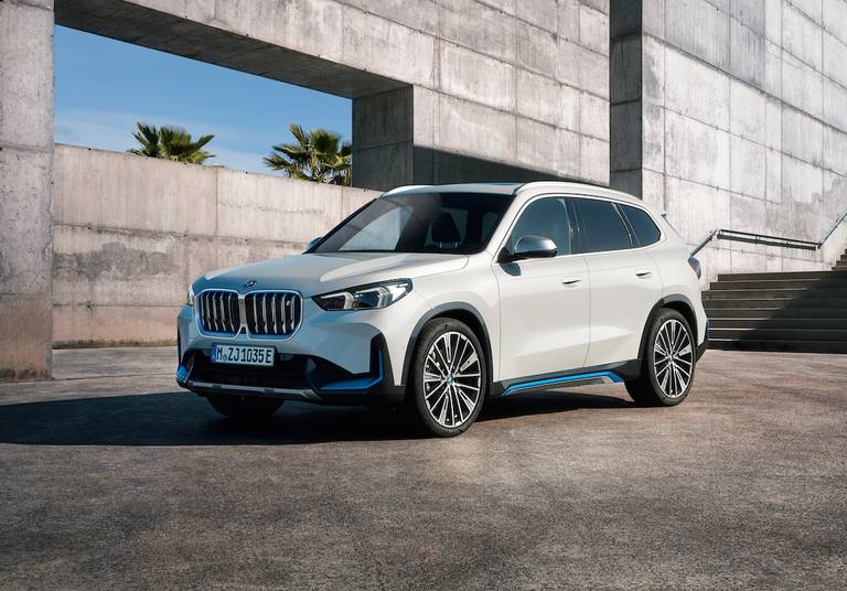 BMW iX1 (2023) static, front view