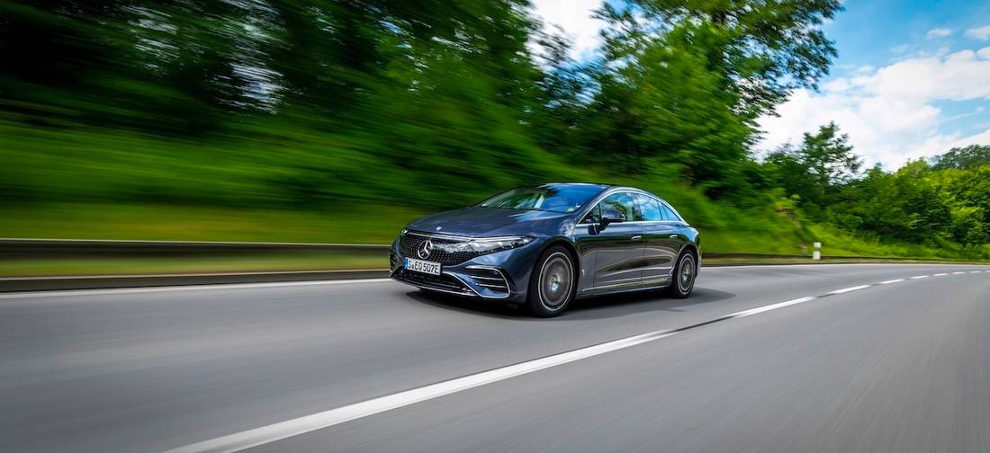 Mercedes EQS 450+: fahren fahren fahren auf der Autobahn