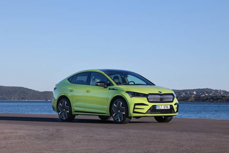 Skoda Enyaq RS iV (2023) static, front view