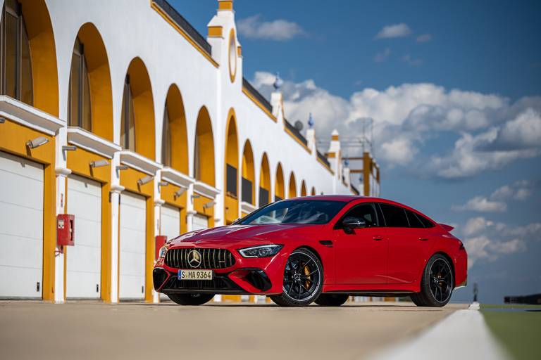 Mercedes-AMG GT 63 S E Performance 4-Door Coupé (2023) static, front view