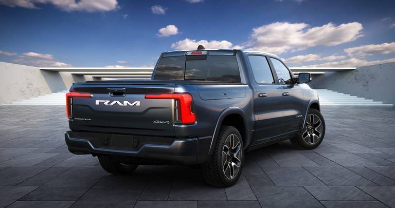 RAM 1500 REV (2023) static, rear view