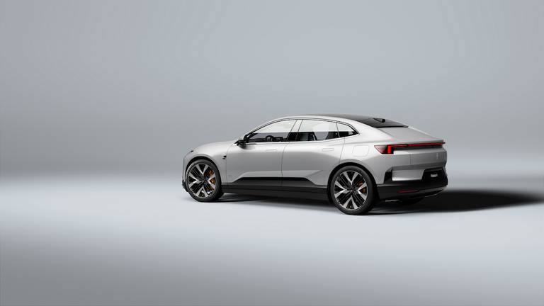 Polestar 4 (2023) static, rear view