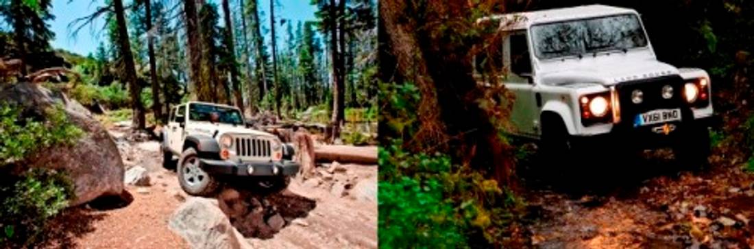 Test comparatif: Jeep Wrangler – Land Rover Defender – Roulez écologique!